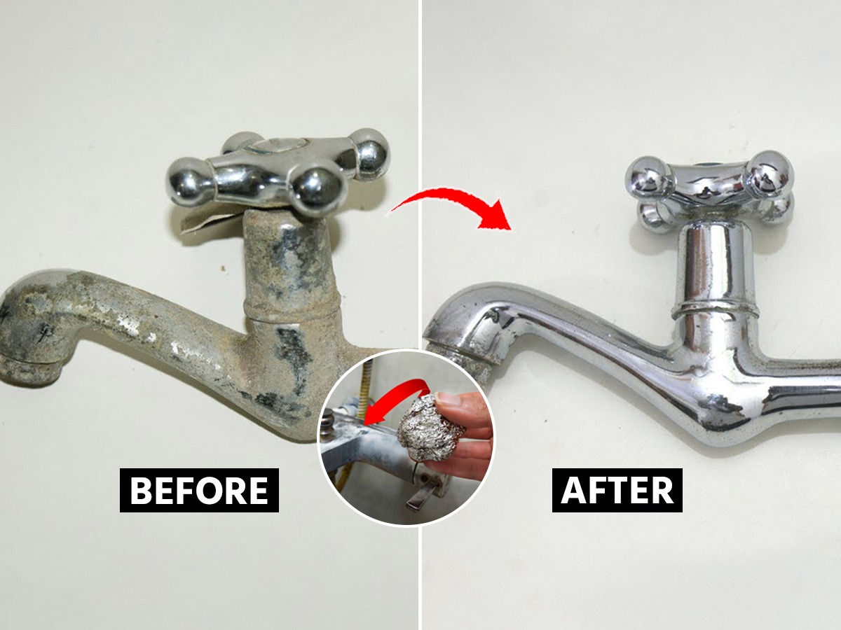 बाथरूम, बेसिनच्या नळांवर पांढरे डाग पडलेत? 5 सोप्या ट्रिक्स, चकचकीत