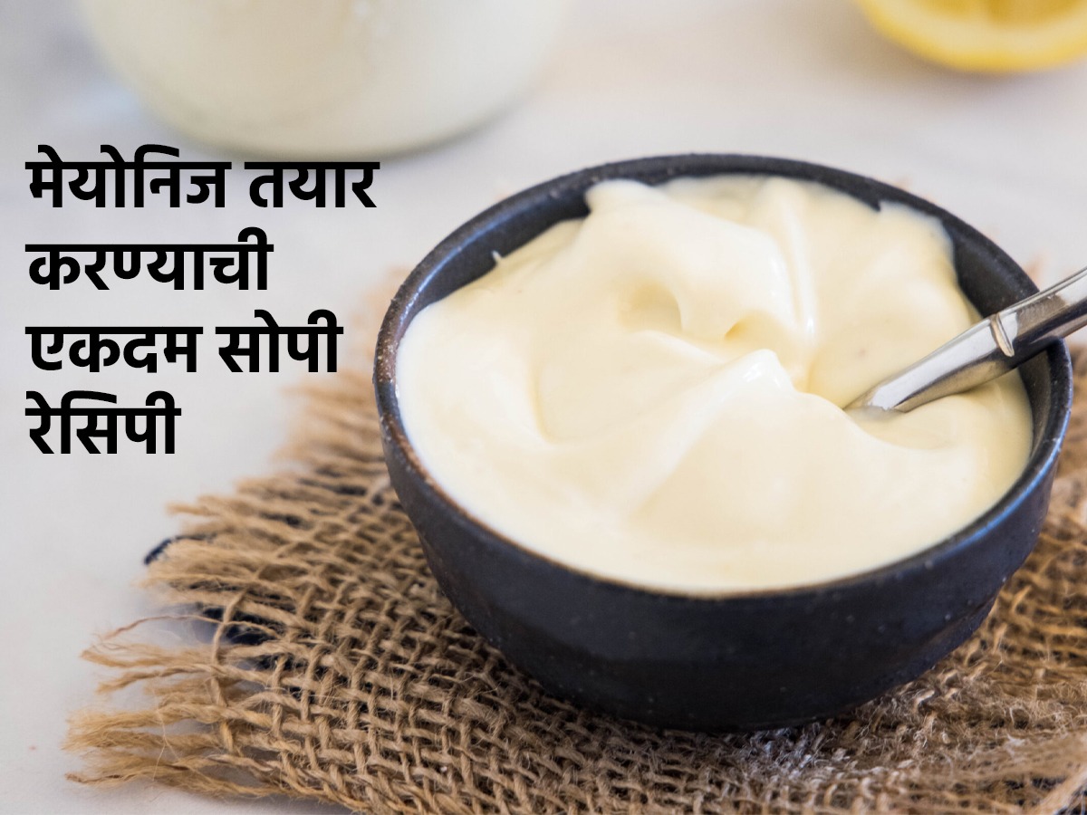 विकतचंकेमिकल असलेलं मेयोनिज खाण्यापेक्षा १० मिनिटांत घरीच तयार करा