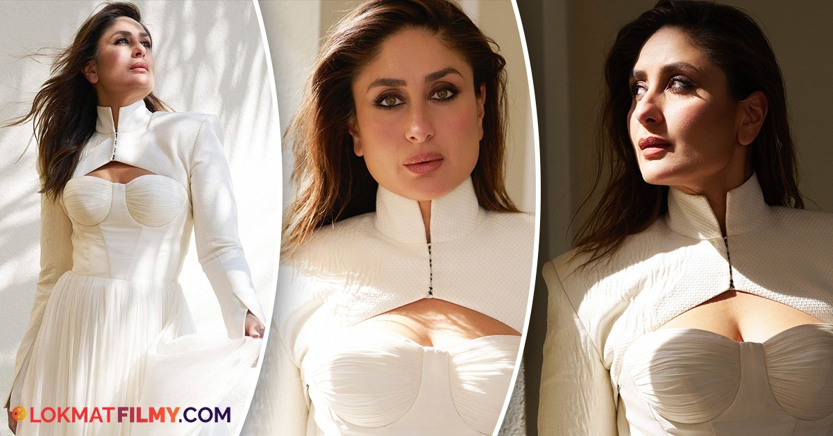 White Kareena Kapoor Kaftan Dress