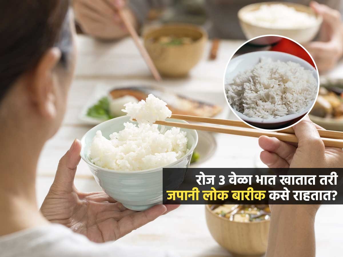रोज भात खातात तरी जपानी लोक जाड का होत नाही? भात खाऊन स्लिम राहण्याचं ...