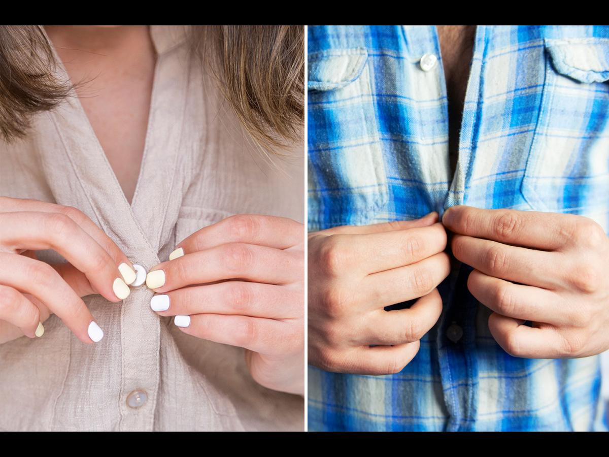 महिलांच्या शर्टचे बटन डावीकडे आणि पुरूषांच्या शर्टचे बटन उजवीकडे का