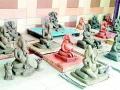 मातीपासून श्रीगणेशमूर्ती निर्मिती कार्यशाळा - Marathi News | Soil-making of Ganesh statue | Latest vardha News at Lokmat.com