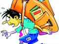 विद्यार्थांच्या पाठीवर अवास्तव दप्तराचे ओझे - Marathi News | The burden of a real burden on a student's back | Latest yavatmal News at Lokmat.com