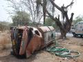 साऊथसिटी जवळ पाण्याचा टँकर उलटला - Marathi News | Water tanker near South City | Latest chhatrapati-sambhajinagar News at Lokmat.com