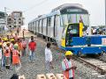 मेट्रो रेल्वे रुळावर धावली - Marathi News | The metro rail was run on the track | Latest nagpur News at Lokmat.com