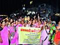 अंगणवाडी कर्मचारी कृती समितीचा कंदील मोर्चा - Marathi News | Kandil Morcha of Anganwadi Workers Committee | Latest nashik News at Lokmat.com