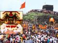 शिवरायांच्या जयघोषाने रायगड दुमदुमला, ३५१ वा शिवराज्याभिषेक सोहळा उत्साहात  - Marathi News | Raigad resounded with the shouts of Shivaji Maharaj, 351st Shivarajyabhishek ceremony was celebrated with enthusiasm | Latest raigad News at Lokmat.com