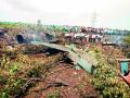 विमान दुर्घटनेतील पीक पंचनाम्यावर प्रश्नचिन्ह - Marathi News | A question mark on a plane crash crop plot | Latest nashik News at Lokmat.com
