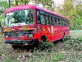 अन् रस्ता सोडून बस ३० मीटर घुसली जंगलात - Marathi News | And leaving the road just 30 meters into the forest | Latest gadchiroli News at Lokmat.com