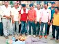 ‘प्रहार’ने जाळला वीरेंद्र जगताप यांचा पुतळा - Marathi News | Virendra Jagtap's statue burnt by 'Prahar' | Latest amravati News at Lokmat.com