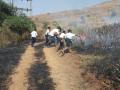 शाळेतल्या विद्यार्थ्यांनी विझवला वणवा... - Marathi News | The students at the school extinguished the fire ... | Latest nashik News at Lokmat.com