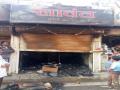 शिंदखेडा येथे दुकानाला आग,दोन लाखांचे नुकसान - Marathi News | Shop fire at Shindkheda, loss of two lakhs | Latest dhule News at Lokmat.com