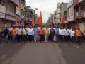 धुळयात मराठा क्रांती मोर्चातर्फे बंदच्या आवाहनासाठी रॅली - Marathi News | Rally for the shutdown by Maratha Kranti Morcha | Latest dhule News at Lokmat.com