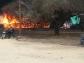 नांदगावी कांदा चाळीला आग - Marathi News |  Nandagavi Onion Chawli fire | Latest nashik News at Lokmat.com