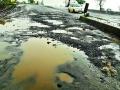 सप्तशृंगगडावरील रस्त्यांवर खड्डे - Marathi News |  Pavement on the roads of Sapshatangad | Latest nashik News at Lokmat.com