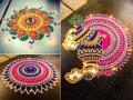 गौरीसमोर काढा सुबक रांगोळ्या; झटपट काढता येतील अशा सोप्या ८ डिझाइन्स... - Marathi News | Draw beautiful rangolis in front of Gauri; 8 easy designs that can be drawn in a flash... | Latest sakhi Photos at Lokmat.com
