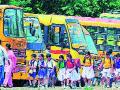 स्कूल बसेसची चाके रुतलेलीच ! - Marathi News | The wheels of school buses are rotten! | Latest nashik News at Lokmat.com