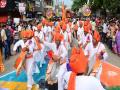 नगरमध्ये बाप्पा मोरयाच्या जयघोषात गणरायांना निरोप - Marathi News | Bappa Moriya's announcement to the people in the city | Latest ahilyanagar News at Lokmat.com
