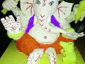 Ganesh Chaturthi 2018; नागपुरातील आदिवासी वसतिगृहात रद्दी पेपरमधून साकारली गणेशमूर्ती - Marathi News | Ganesh Chaturthi 2018; Ganesh idol created from a waste paper in tribal hostel in Nagpur | Latest nagpur News at Lokmat.com