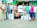 तळोधीत आठ पेट्या विदेशी दारू जप्त - Marathi News | Consumed eight cottage foreign liquor seized | Latest chandrapur News at Lokmat.com