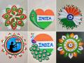 Independence Day 2025 Rangoli Designs: स्वातंत्र्यदिनाला फक्त ३ रंग वापरून काढा सुंदर छोट्या रांगोळ्या; ५ मिनिटांत घराला येईल शोभा - Marathi News | Easy Rangoli For Independence Day 2025 : 10 Easy Rangoli Designs Independence Day | Latest sakhi Photos at Lokmat.com