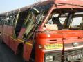 बस अपघात १० प्रवासी जखमी - Marathi News | Bus passengers injured 10 passengers | Latest nashik News at Lokmat.com