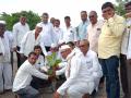 मालेगावी खड्ड्यांत वृक्षारोपण करत वेधले लक्ष - Marathi News | Attention paid to planting trees in Malegaon pits | Latest nashik News at Lokmat.com