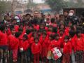 कडाक्याच्या थंडीत गरजू मुलांना मिळाली स्वेटरची ऊब - Marathi News | In the bitter cold, the needy children got bored of sweaters | Latest nashik News at Lokmat.com