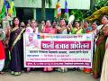 सिलिंडर दरवाढीविरोधात वंचित महिला आघाडीचे ‘थाली बजाव’ - Marathi News | Deprived women's front 'Thali Bajaw' against cylinder price hike | Latest chandrapur News at Lokmat.com