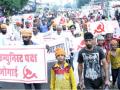 मार्क्सवादी कम्युनिस्ट पक्षाच्या वतीने मोर्चा - Marathi News | The march on behalf of the Communist Party of India | Latest beed News at Lokmat.com