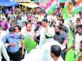 काॅंग्रेसच्या पदयात्रेने भंडारा दणाणले - Marathi News | The Congress march marched on Bhandara | Latest bhandara News at Lokmat.com