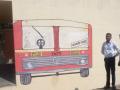 बसच्या मागणीसाठी भिंतीवरच साकारली बस - Marathi News | On the wall for the demand of the bus | Latest nandurbar News at Lokmat.com