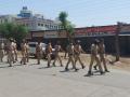 निफाड शहरात पोलिसांचा रूट मार्च - Marathi News | Police route march in Niphad city | Latest nashik News at Lokmat.com