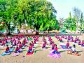 मावळात वातावरण झाले योगमय  - Marathi News | Yoga day in maval | Latest pimpri-chinchwad News at Lokmat.com
