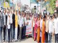 शहर भाजपने केला राज्य सरकारचा निषेध - Marathi News | City BJP protested the state government | Latest ahilyanagar News at Lokmat.com