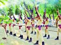 हुतात्मादिनी पोलीस मुख्यालयात श्रद्धांजली परेड - Marathi News | Homage parade parade at the police headquarters | Latest vardha News at Lokmat.com