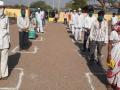 वायंगाव शाळेत धान्याचे वितरण - Marathi News |  Distribution of foodgrains at Waingaon School | Latest nashik News at Lokmat.com