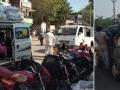रस्ता सुरक्षा अभियान काळातच वाहतुकीचा बोजवारा - Marathi News | Transport traffic during the road safety campaign | Latest nandurbar News at Lokmat.com