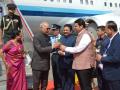 राष्ट्रपती रामनाथ कोविंद यांचे ओझर विमानतळावर स्वागत - Marathi News |  Welcome to President Ramnath Kovind at Ozar Airport, Visit to Mangitungi | Latest nashik News at Lokmat.com
