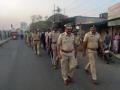 नगरसूल येथे पोलिसांचे संचलन - Marathi News | Police mobilization at Nagarsul | Latest nashik News at Lokmat.com