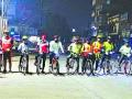 दोनशे किमी सायकलवारीतून पर्यावरणाचा संदेश - Marathi News | Environmental message from 200 km cycling | Latest vashim News at Lokmat.com
