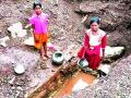 नदी, नाले कोरडे; पाण्यासाठी गावागावात हाहाकार - Marathi News | Rivers, drains dry; Wastewater in the village | Latest chandrapur News at Lokmat.com