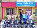 आठ लाखांच्या चोरीच्या दुचाकी जप्त - Marathi News | The eight lakhs of stolen bikes were seized | Latest nashik News at Lokmat.com