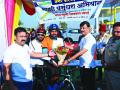 वसुंधरेच्या संवर्धनासाठी सरसावले सायकलस्वार - Marathi News | Cyclists take initative for the conservation of the planet | Latest vashim News at Lokmat.com