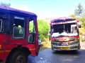 अंबेनळी घाटात एसटी-खासगी बसचा अपघात - Marathi News | ST-Private Bus Accident in Ambanli Ghat | Latest satara News at Lokmat.com