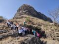 गडकिल्यांवर ध्वजारोहण करण्याचा उपक्रम - Marathi News | Flag hoisting activities on forts | Latest nashik News at Lokmat.com