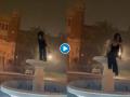 Viral Video: नशेत टल्ली महिला वॉटर फाउंटेनवर करत होती मस्ती आणि मग.... - Marathi News | Viral Video : Drunk woman makes drama on water fountain funny video | Latest social-viral News at Lokmat.com