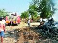 राजापूर येथे आगीत चारा खाक - Marathi News | Fenugreek fires at Rajapur | Latest nashik News at Lokmat.com