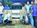 वाहनासह नऊ लाखांची दारू जप्त - Marathi News | Nine lakh liquor seized with vehicle | Latest gadchiroli News at Lokmat.com