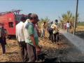 शॉर्ट सर्किटमुळे आराई येथे एक एकर ऊस जळून खाक - Marathi News | Burn one acre of sugarcane at Arai due to short circuit | Latest nashik News at Lokmat.com